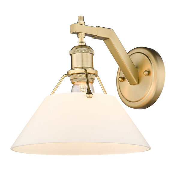Orwell Brushed Champagne Bronze One-Light Wall Sconce with Opal Glass, image 4